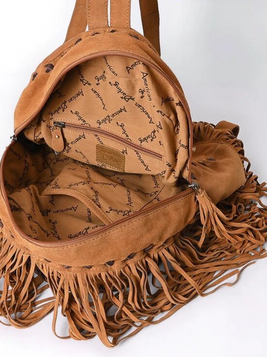 American Darling Rustic Fringe Floral Backpack main image 4